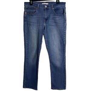 Levis 414 Relaxed Straight Leg Jeans Womens 30 32x28 Mid Rise Blue Denim Stretch